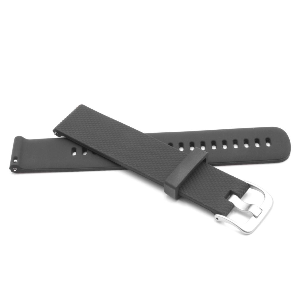 Vhbw - vhbw silicone bracelet noir 20mm pour smartwatch traqueurs de fitness Garmin Approach X40, Vivoactive 3, Vivomove, Vivomove HR - Accessoires montres connectées