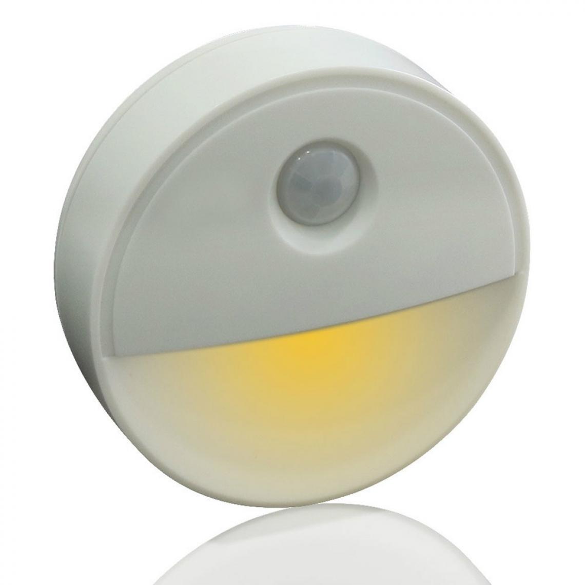 Wewoo - 2 LEDs Capteur de mouvement PIR Nouveauté Éclairage Sensible Mur Plafonnier Veilleuse Cabinet Couloir Voie Lampe Blanc Chaud - Détecteur connecté