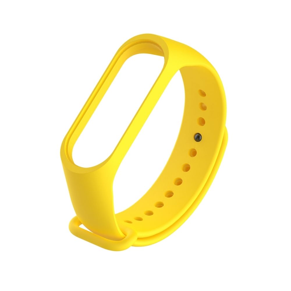 Wewoo - Bracelet montre bracelet en caoutchouc silicone bracelet poignet remplacement de bande pour Xiaomi Mi bande 3 (jaune) - Bracelet connecté
