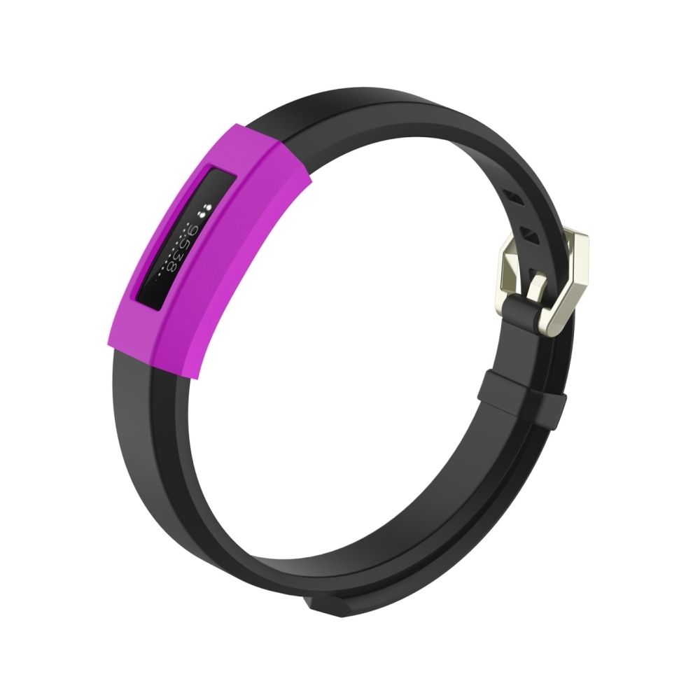 Wewoo - Protection écran Dispositif portable intelligentétui de en silicone de montre de couleur solide pour FITBIT Alta / HR violet - Accessoires montres connectées