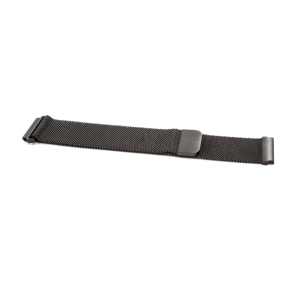 Vhbw - vhbw bracelet compatible avec Samsung Gear Sport SM-R600 montre connectée - 23.2cm acier inoxydable noir fermeture magnétique - Accessoires montres connectées