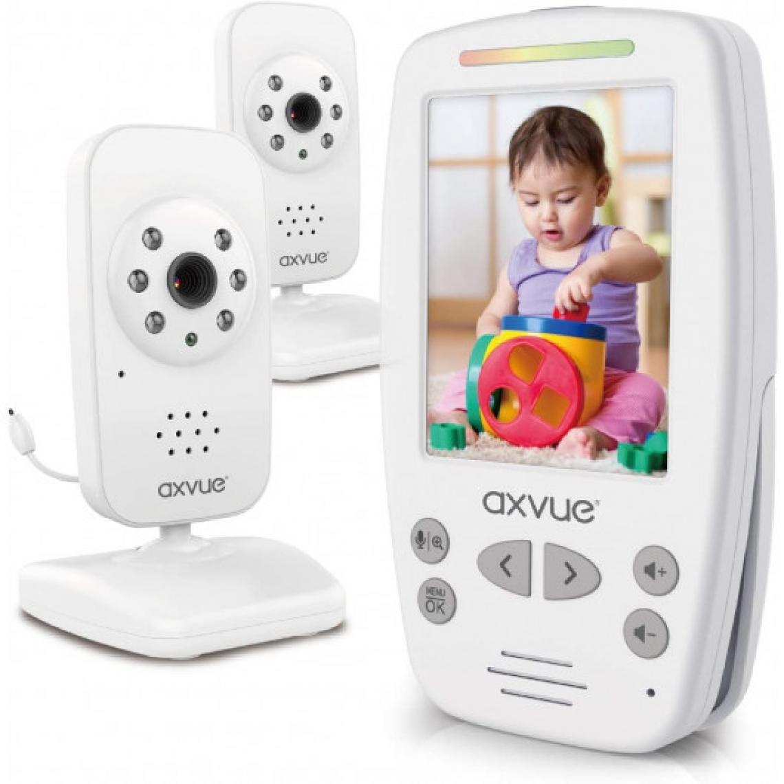 Ofs Selection - AXVUE E662, 2 caméras pour une grande surveillance - Babyphone connecté