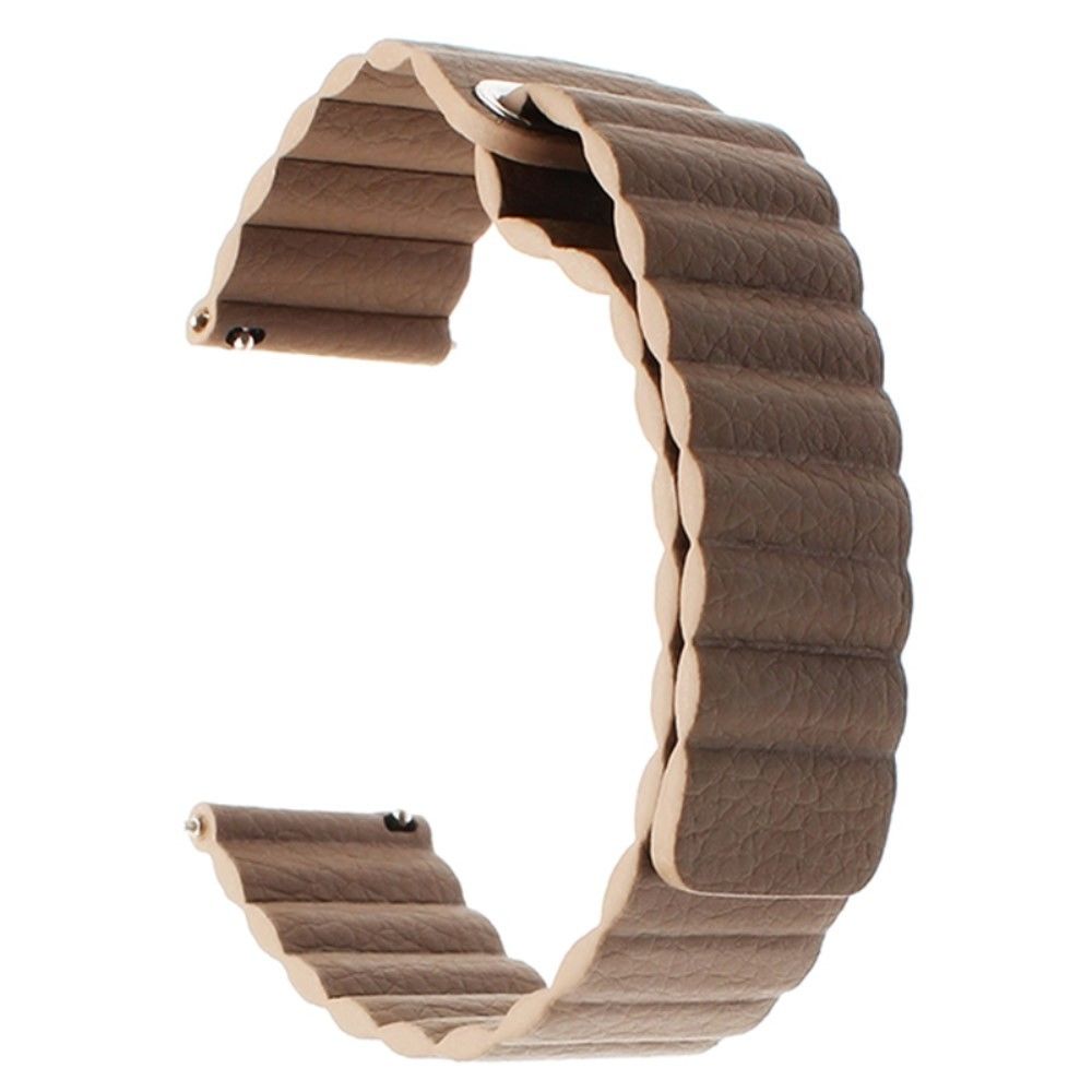 marque generique - Bracelet en silicone fermeture magnétique 22mm marron foncé pour votre Huawei Watch GT/GT2 46mm/Honor MagicWatch/MagicWatch2 - Accessoires bracelet connecté