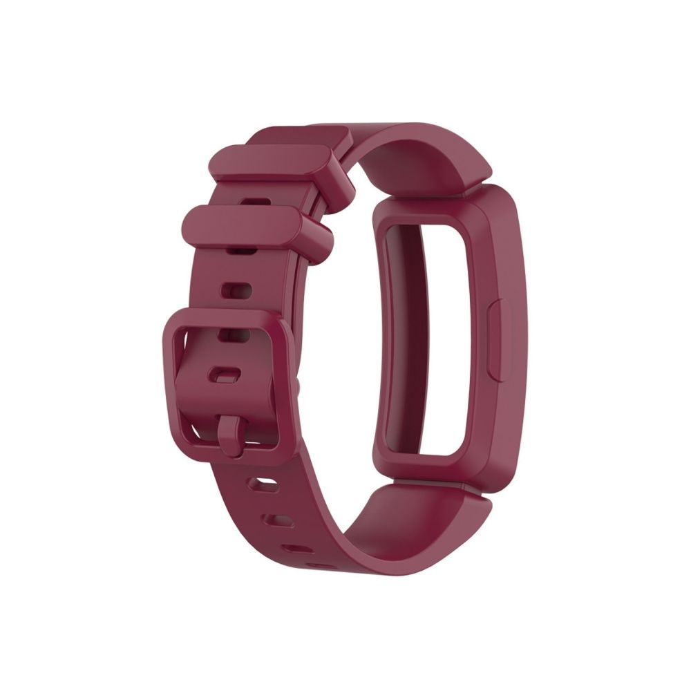 Wewoo - Bracelet pour montre connectée en silicone Smartwatch Fitbit Inspire HR Fil rouge - Bracelet connecté