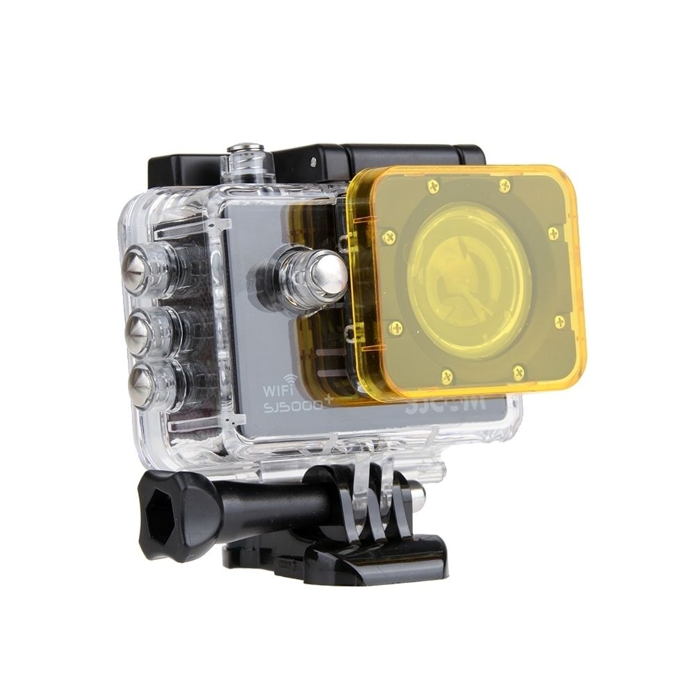 Wewoo - Pour SJ5000 Sport Camera & jaune et Transparent Wifi & + Wifi Caméra d'action DV Filtre à lentille - Caméras Sportives