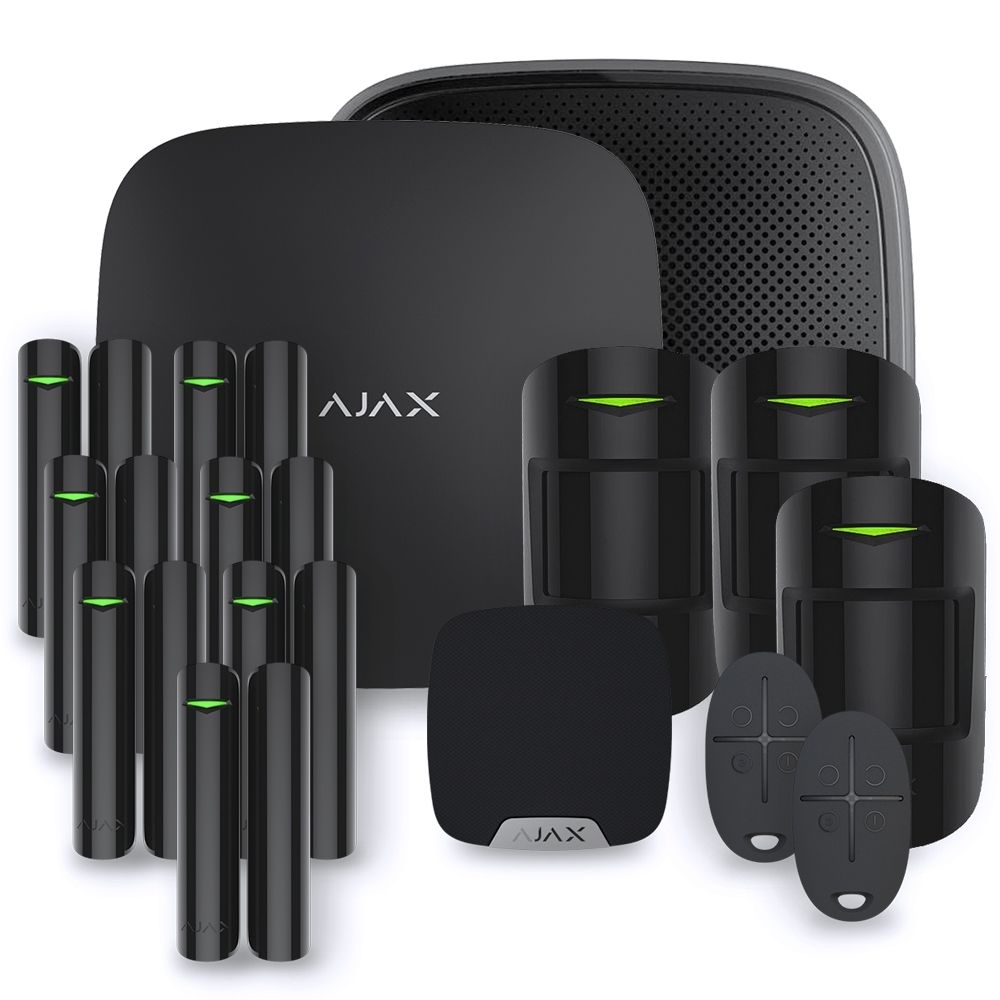 Ajax Systems - Ajax StarterKit Plus noir - Kit 7 - Accessoires sécurité connectée
