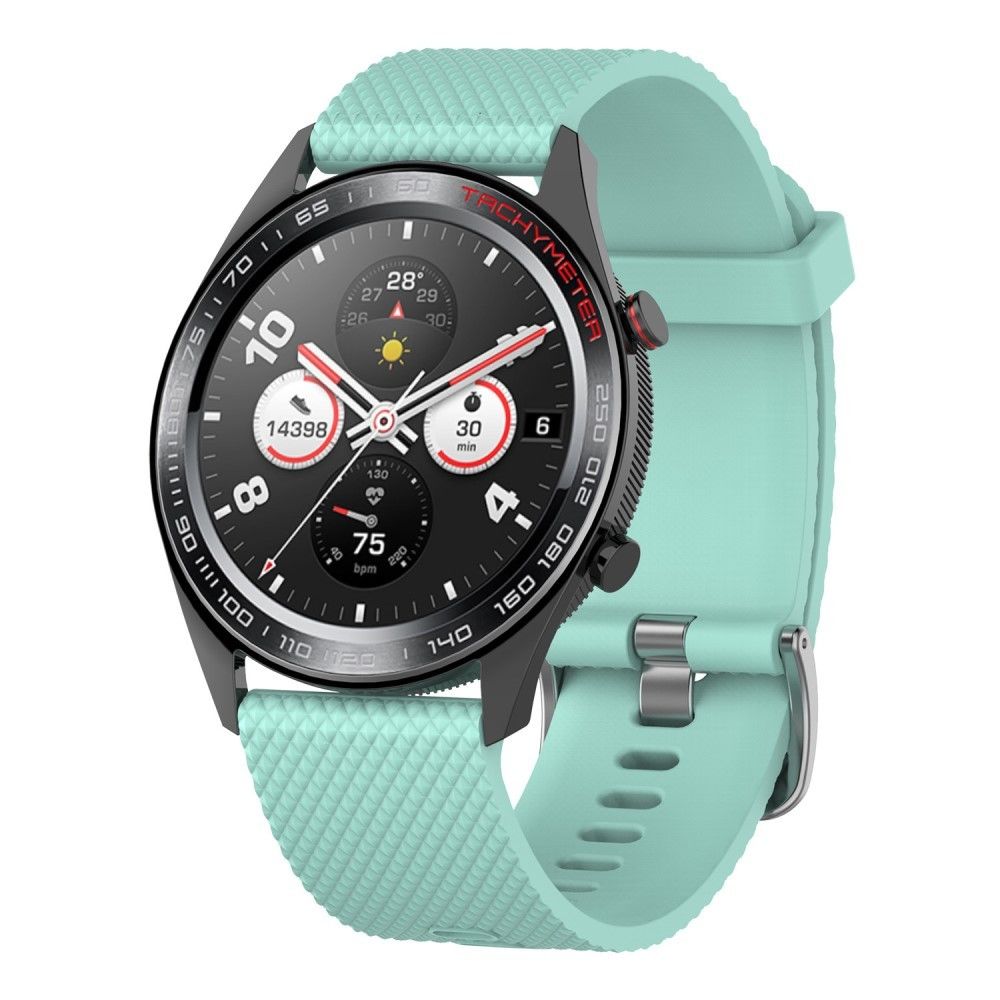 marque generique - Bracelet en TPU boucle sergé souple cyan pour votre Huawei Watch GT - Accessoires bracelet connecté