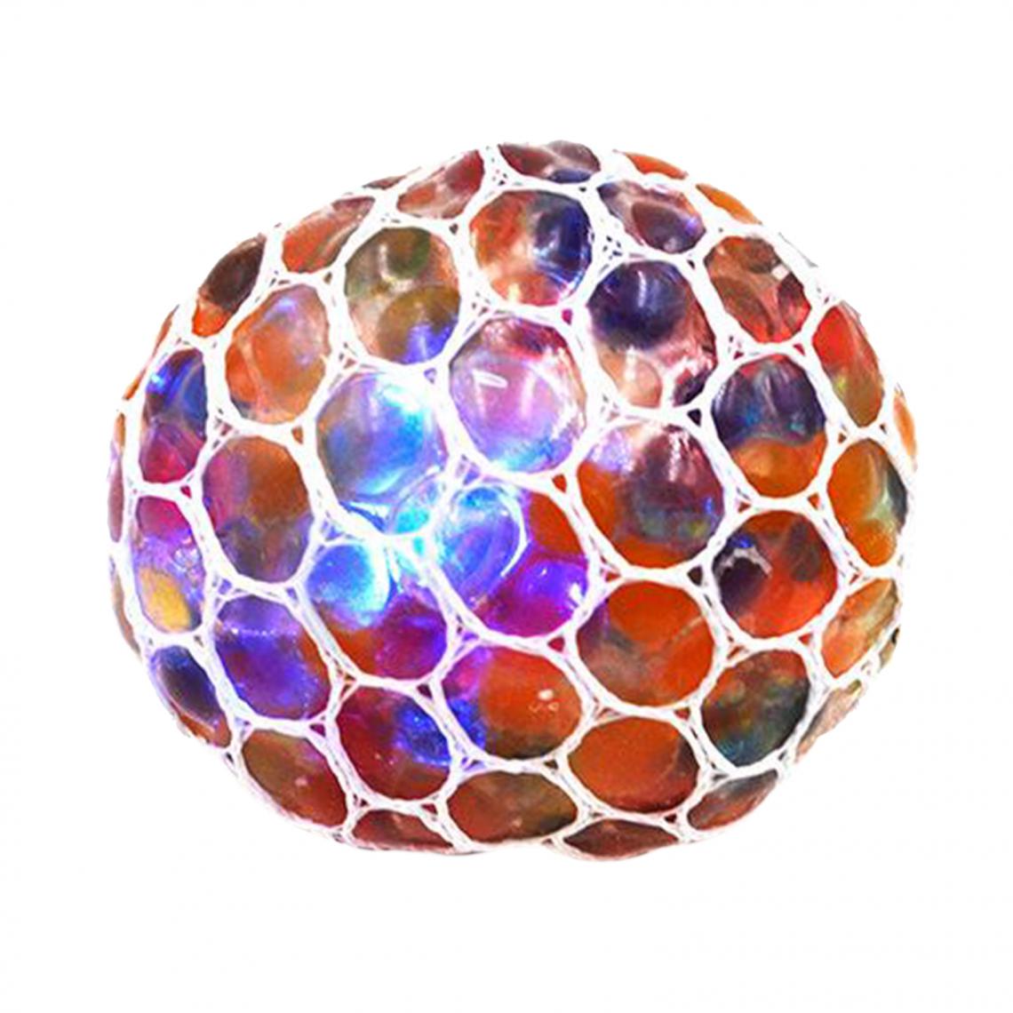 marque generique - Squishy Mesh Ball LED Glitter Squeeze Toys Raisin Anti Stress Sensory Ball - Autre appareil de mesure