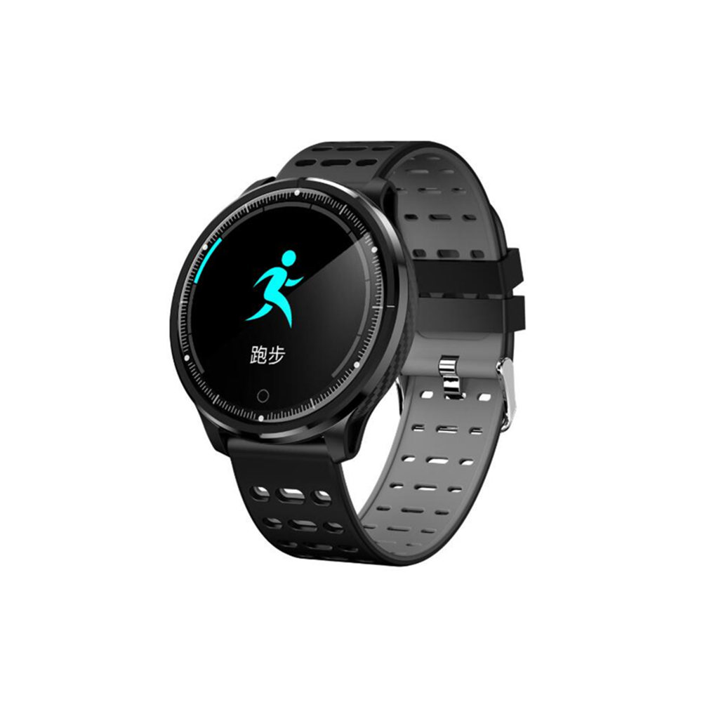 marque generique - YP Select 1.22 pouces Écran couleur Pression artérielle Moniteur de fréquence cardiaque Sport Bluetooth Smart Wristband Watch-NOIR - Montre connectée