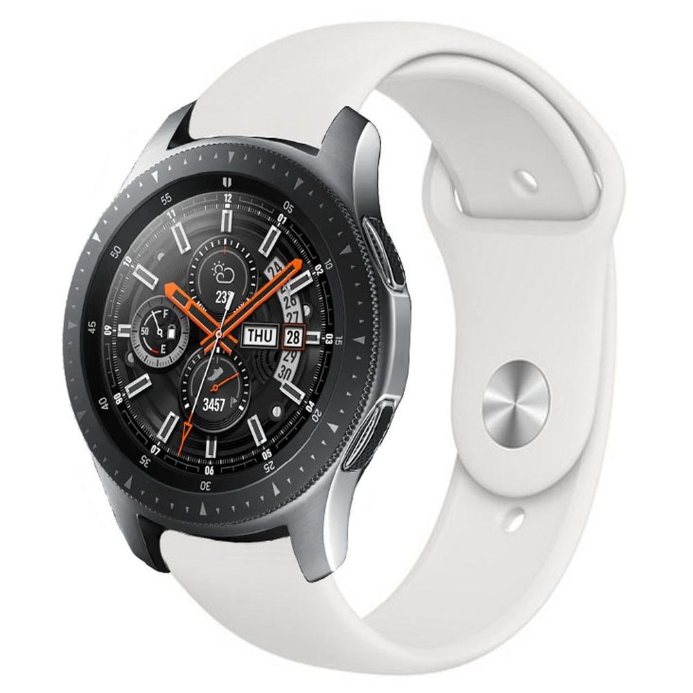 Wewoo - Montre connectée Bracelet en silicone monochrome pour appliquer Samsung Galaxy Watch Active 20 mm blanc - Montre connectée