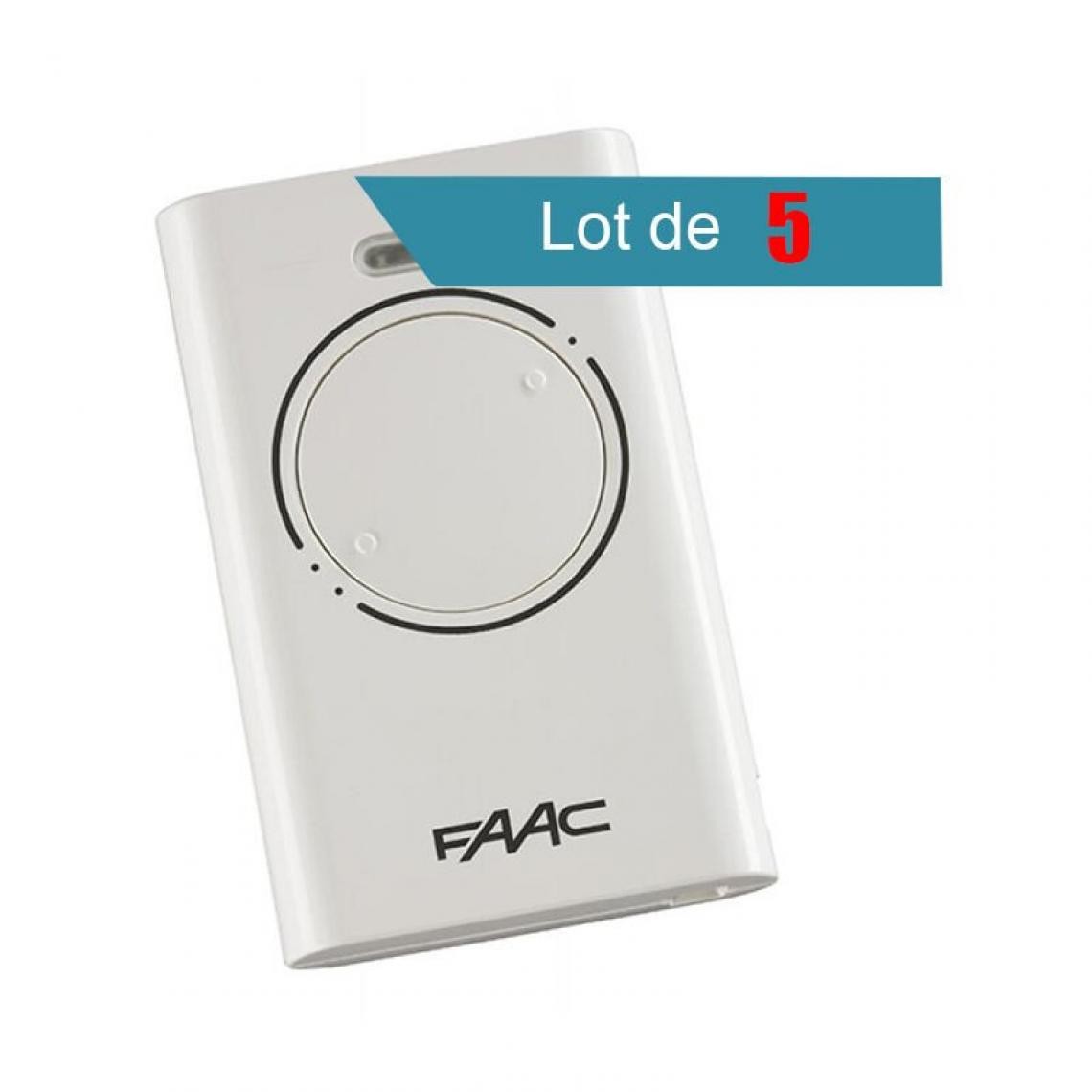 Faac - 5 Télécommandes FAAC XT2 433 - Accessoires de motorisation