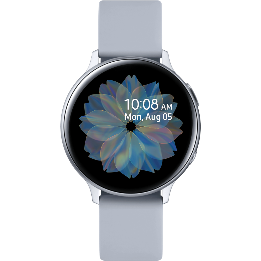 Samsung - Galaxy Watch Active 2 - 44 mm - Alu Gris - Bracelet Bleu/Gris - Montre connectée