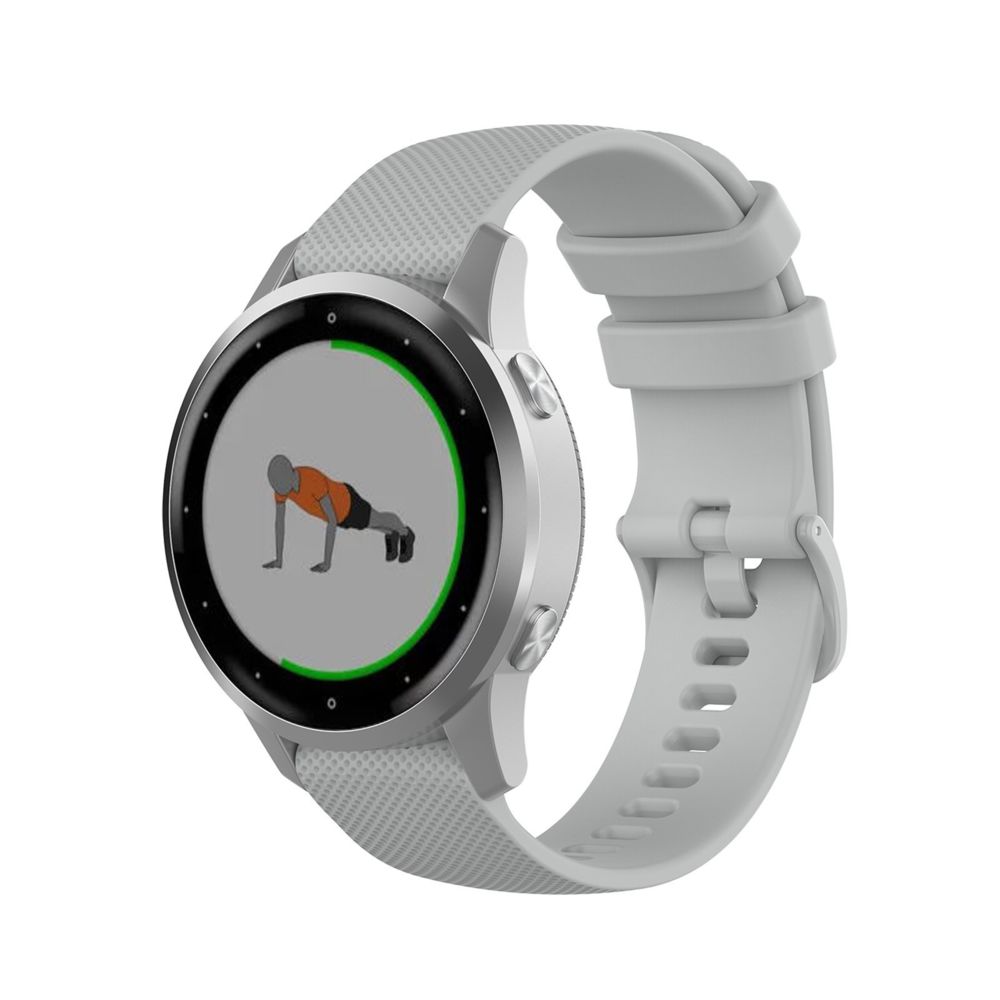 Generic - Bracelet de montre de remplacement pour Garmin Vivoactive 4S / Vivomove 3S Accessoires de montre Gris - Bracelet connecté
