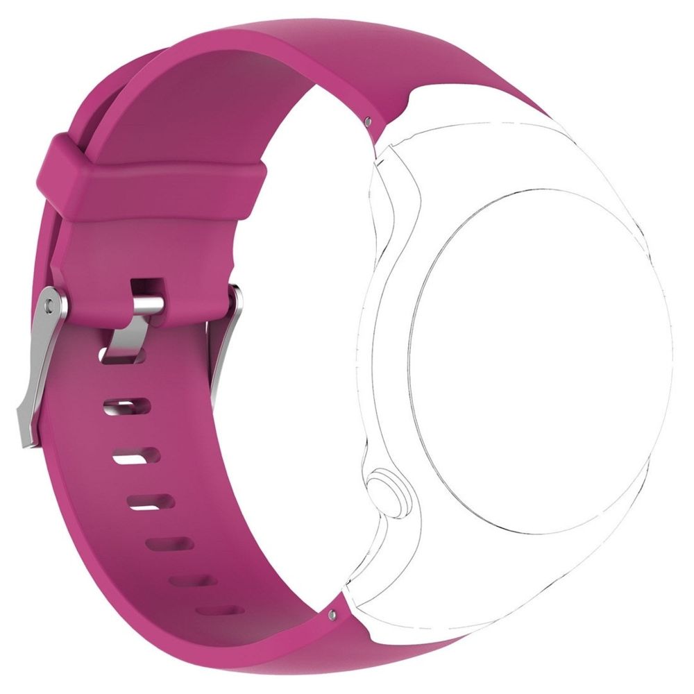 Wewoo - Bracelet pour montre connectée en silicone Garmin Approach S3 rose rouge - Bracelet connecté