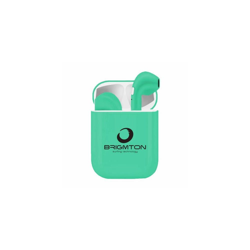 Brigmton - Brigmton Bml-18a Verde Auriculares Inalámbricos Manos Libres Bluetooth Con Micrófono Y Estuche Batería - Bracelet connecté