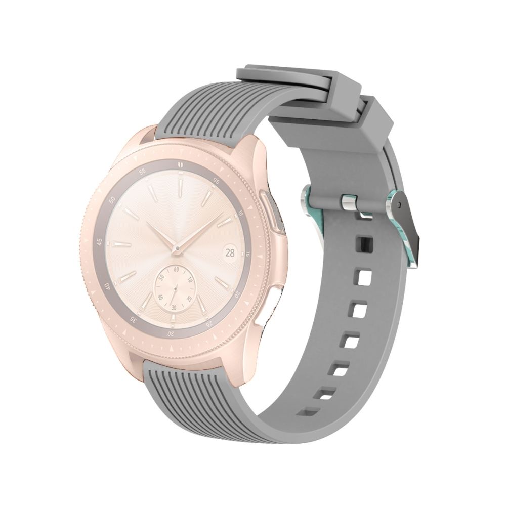 Wewoo - Bande de montre poignet à grain vertical pour Galaxy 42 mm (Gris) - Bracelet connecté