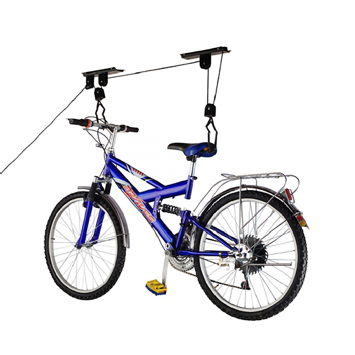 Primematik - Support pour accrocher les vélos au plafond par des cordes et de poulies - Vélo électrique