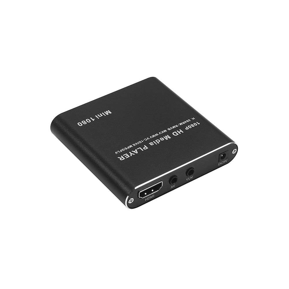 Wewoo - Passerelle multimédia MINI 1080P Full HD Media USB HDD Boîtier de lecteur de carte SD / MMCconnecteur US Noir - Passerelle Multimédia