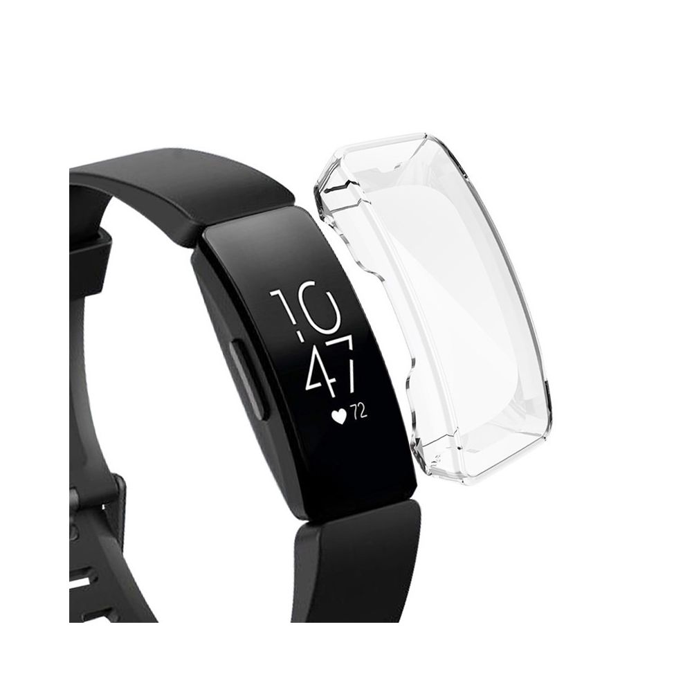 Wewoo - Boîtier de montre Pour Fitbit Inspire / HR Etui de protection TPU cadrage total Transparent - Accessoires montres connectées