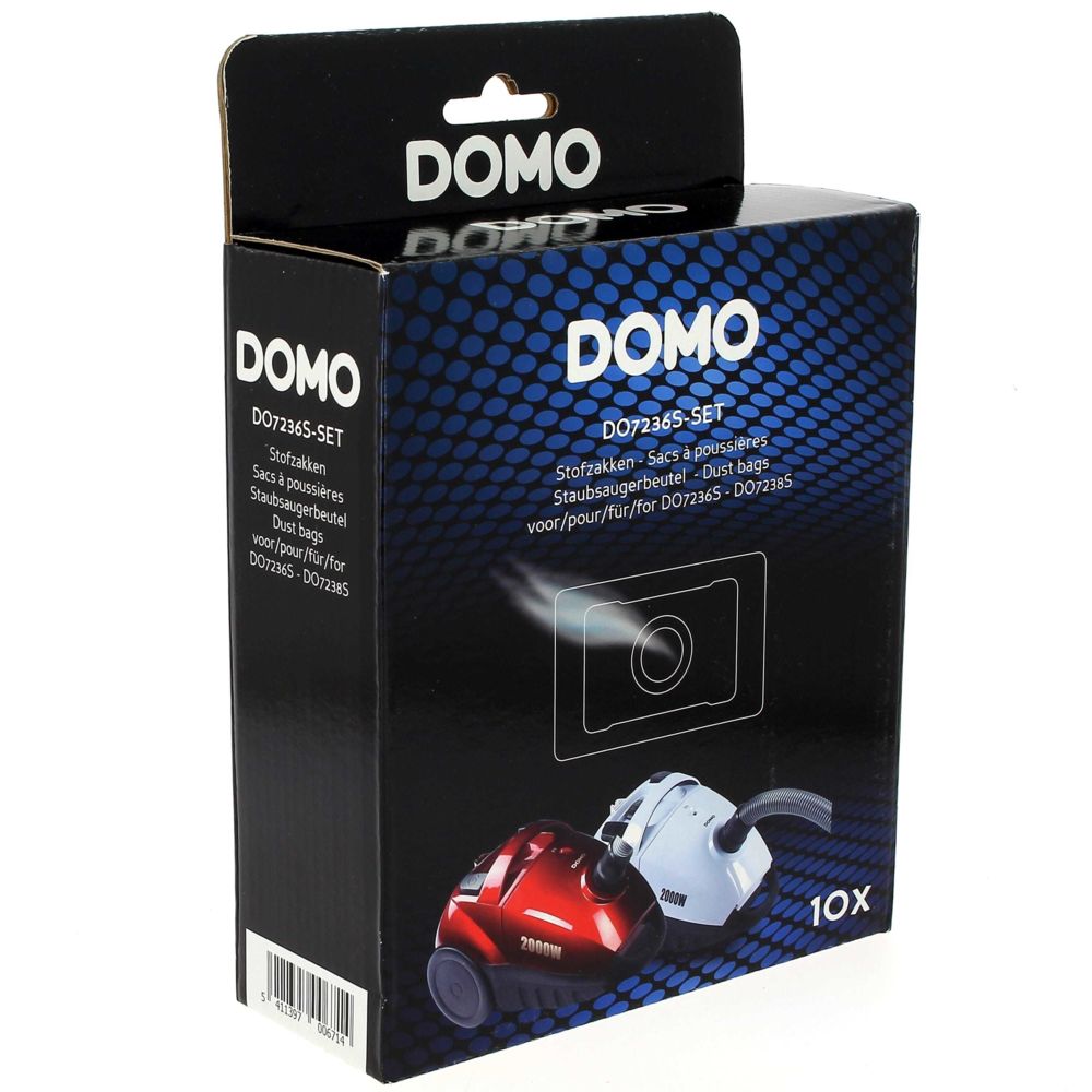 Domo - Sacs aspirateur par 10 pour Aspirateur Quigg, Aspirateur Domo - Accessoire entretien des sols