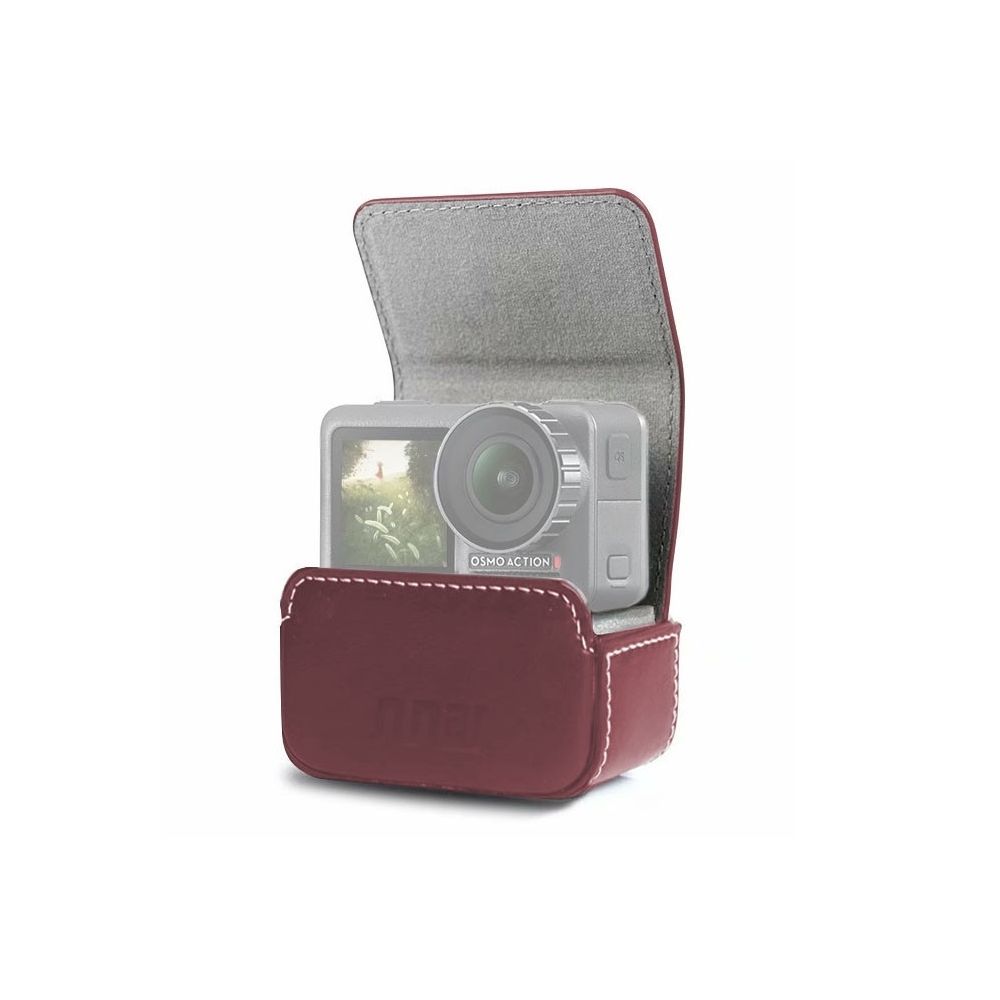 Wewoo - Coque Boîte de transport étanche avec mini étui en cuir pour Action OSMO / GoPro / / Xiaomi Mi Jia café - Caméras Sportives