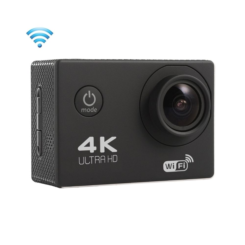 Wewoo - Caméra sport noir 2.0 pouces écran 4K 170 degrés grand angle wifi d'action caméscope avec étui boîtier étanche, support 64 Go carte micro sd - Caméras Sportives