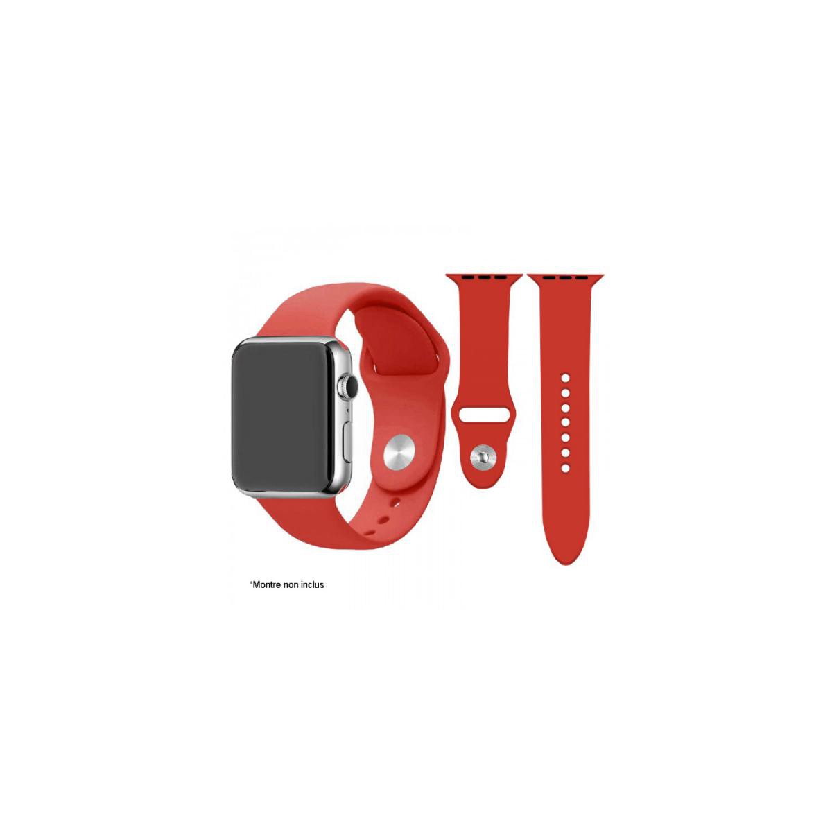 Ibroz - Ibroz Bracelet Apple Watch SoftTouch 40mm rouge - Accessoires Apple Watch