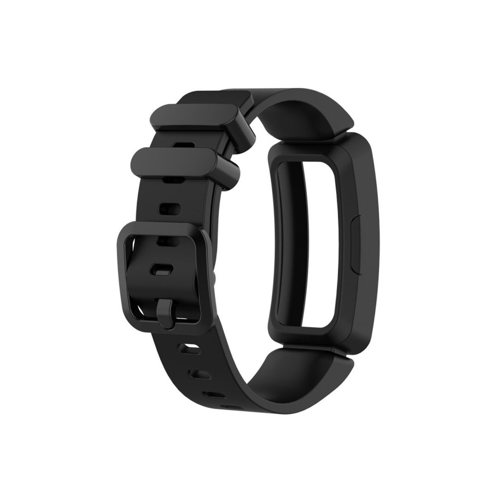 Wewoo - Bracelet pour montre connectée en silicone Smartwatch Fitbit Inspire HR noir - Bracelet connecté