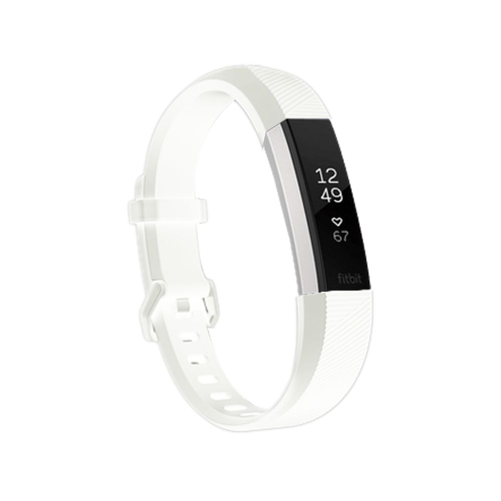Wewoo - Bracelet blanc pour en silicone Fitbit Alta Smart Watch, longueur: environ 23,8 cm - Bracelet connecté