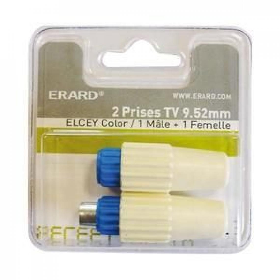 Louis Erard - CONNECT Lot de 2 Prises TV Elsey - Accessoires sécurité connectée
