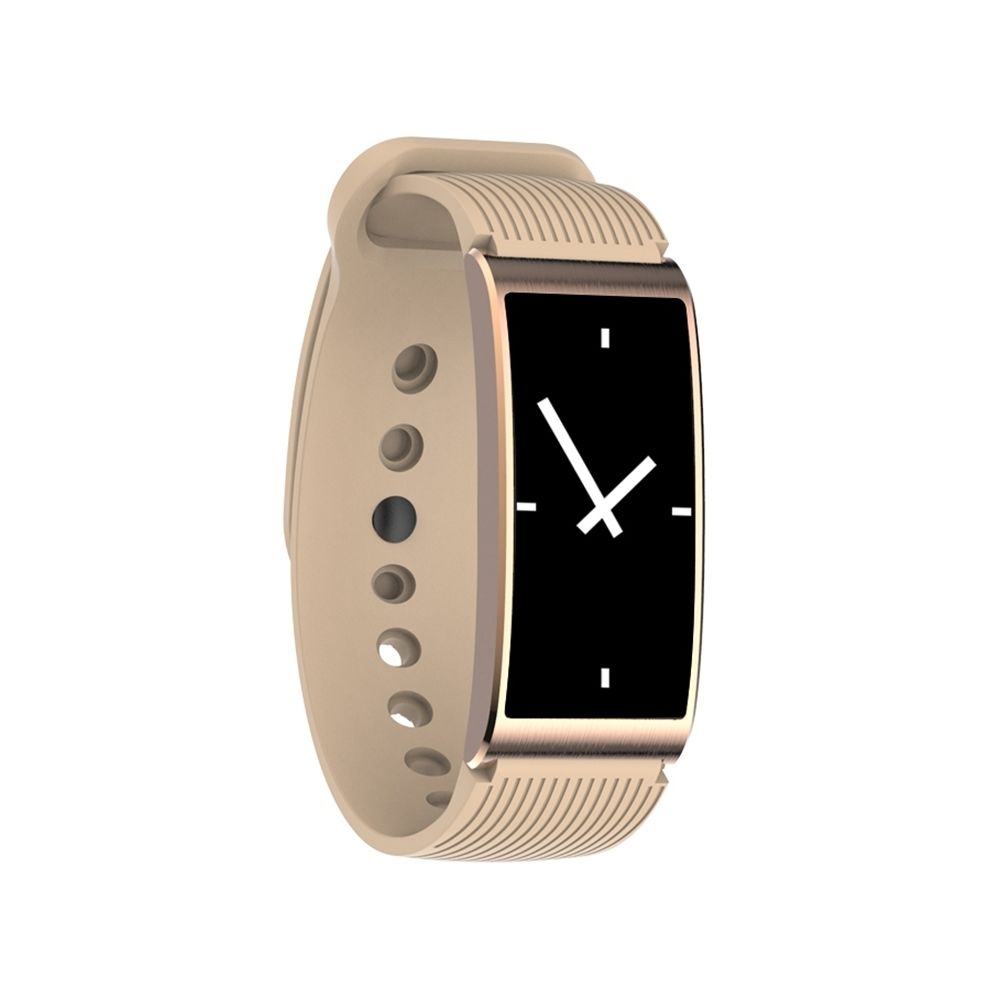 Wewoo - Bracelet connecté or 0,96 pouces écran Silicone bande de montre Bluetooth Smart Bracelet, IP68 imperméable à l'eau, podomètre de / Moniteur de fréquence cardiaque / de sommeil / de pression artérielle, Compatible avec Android et iOS Téléphones - Bracelet connecté