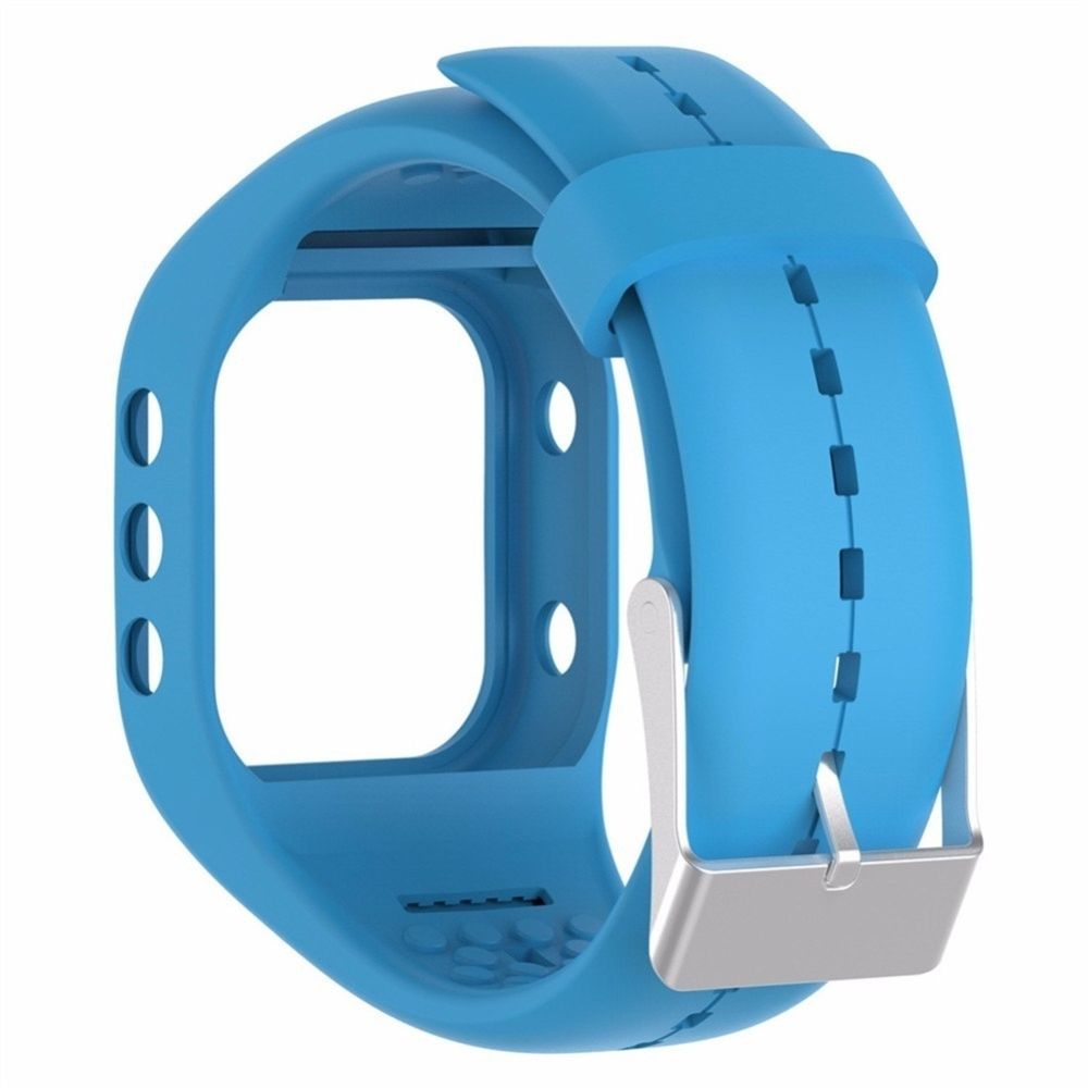 Wewoo - Bracelet pour montre connectée en silicone Smart Watch POLAR A300 bleu ciel - Bracelet connecté