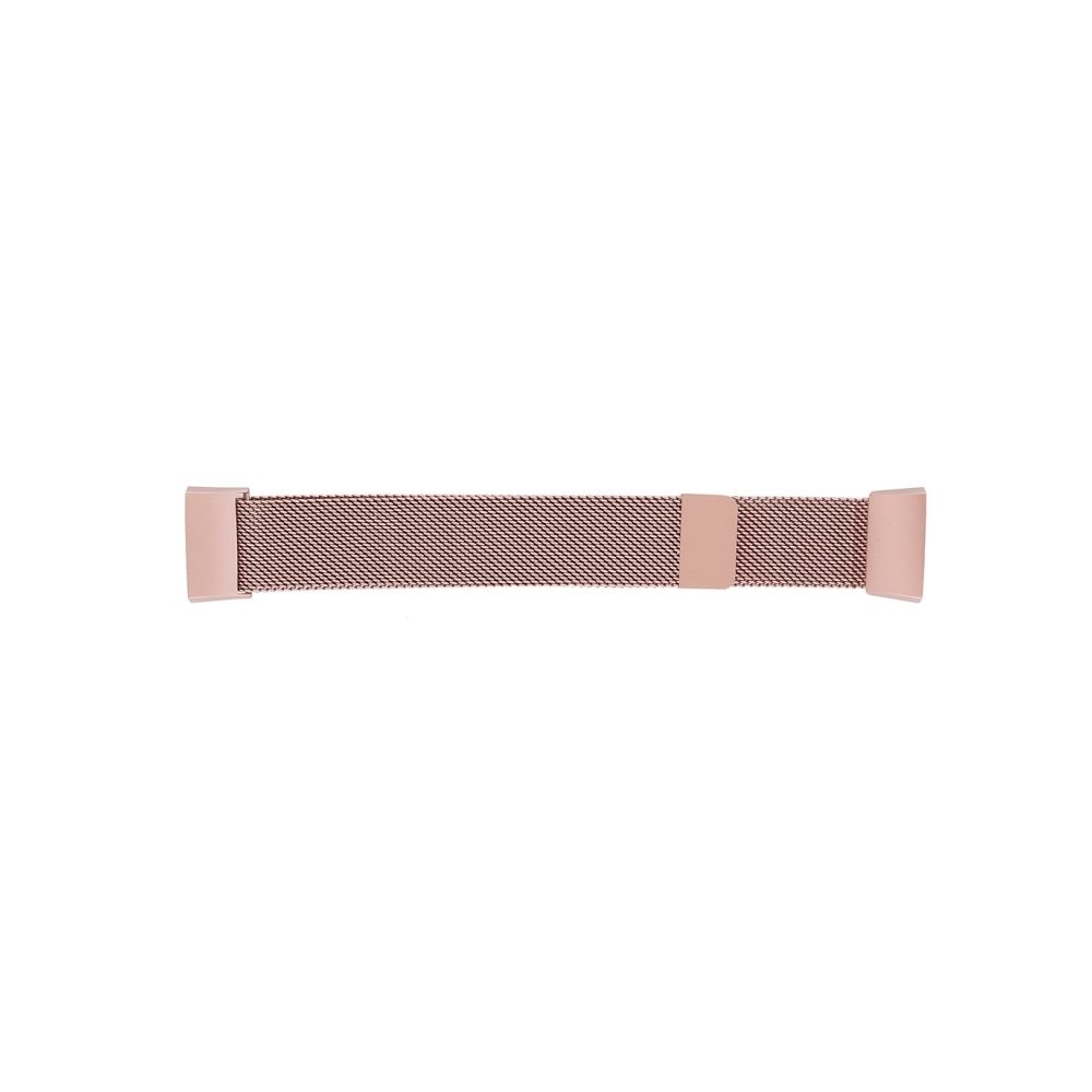Wewoo - Bracelet montre en métal pour Fitbit Charge 3 (or rose) - Bracelet connecté