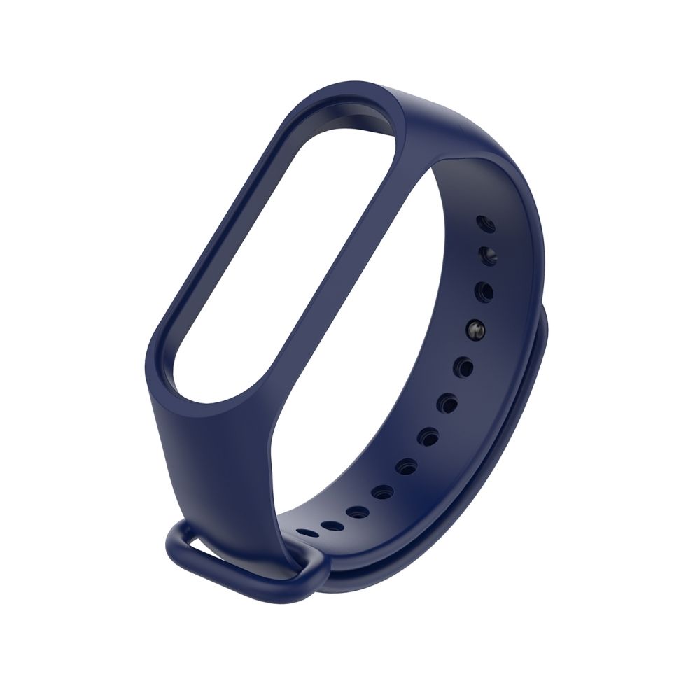Wewoo - Bracelet montre bracelet en caoutchouc silicone bracelet poignet remplacement de bande pour Xiaomi Mi bande 3 (bleu marine) - Bracelet connecté