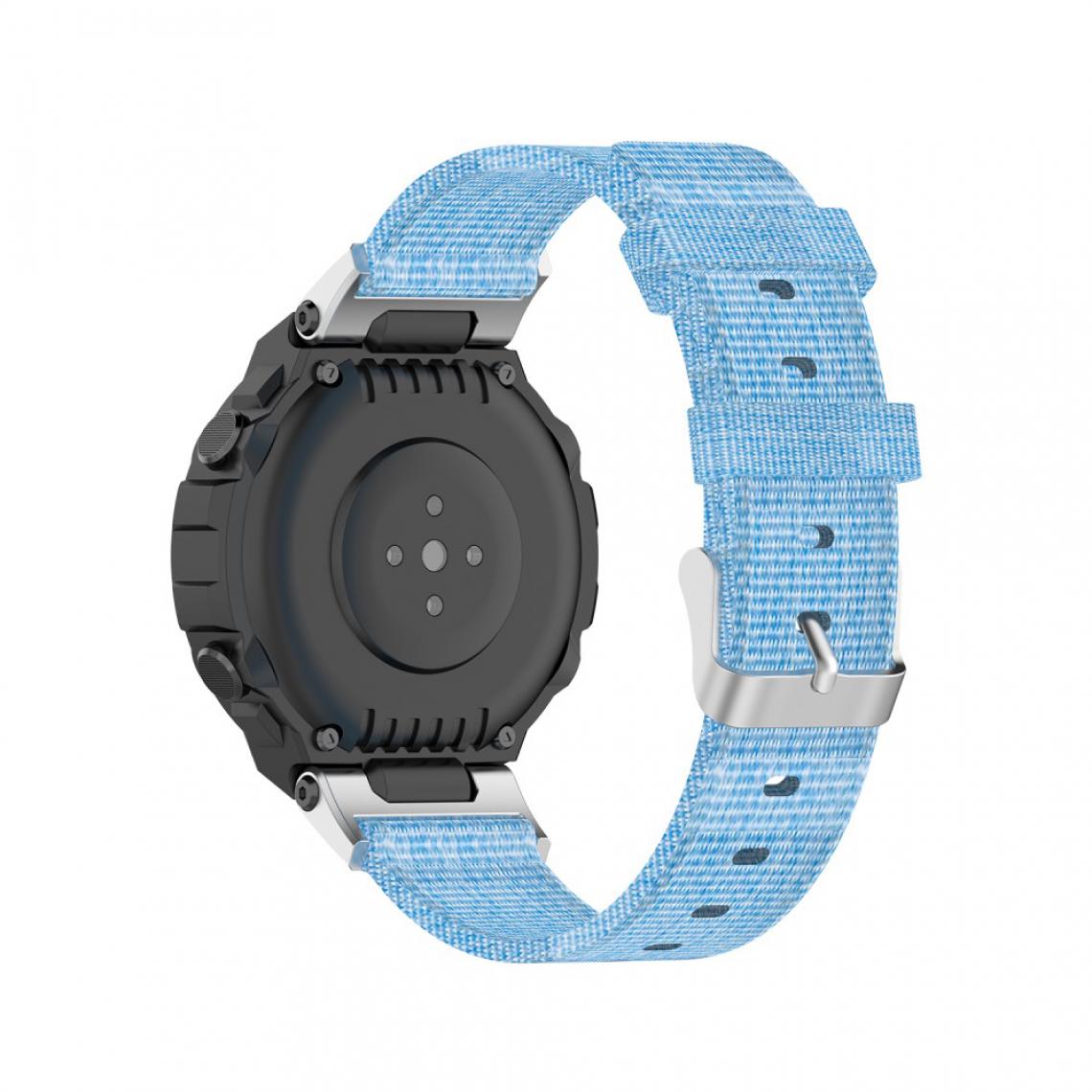 Other - Bracelet en nylon Sangle en tissu bleu clair pour votre Huami Amazfit T-Rex Pro/T-Rex - Accessoires bracelet connecté