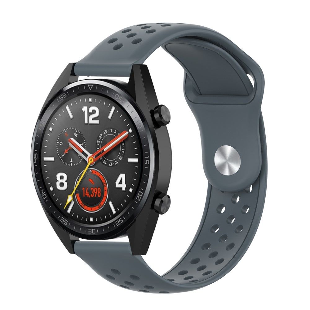 marque generique - Bracelet en TPU couleur unie gris pour votre Samsung Galaxy Watch 42mm - Accessoires bracelet connecté