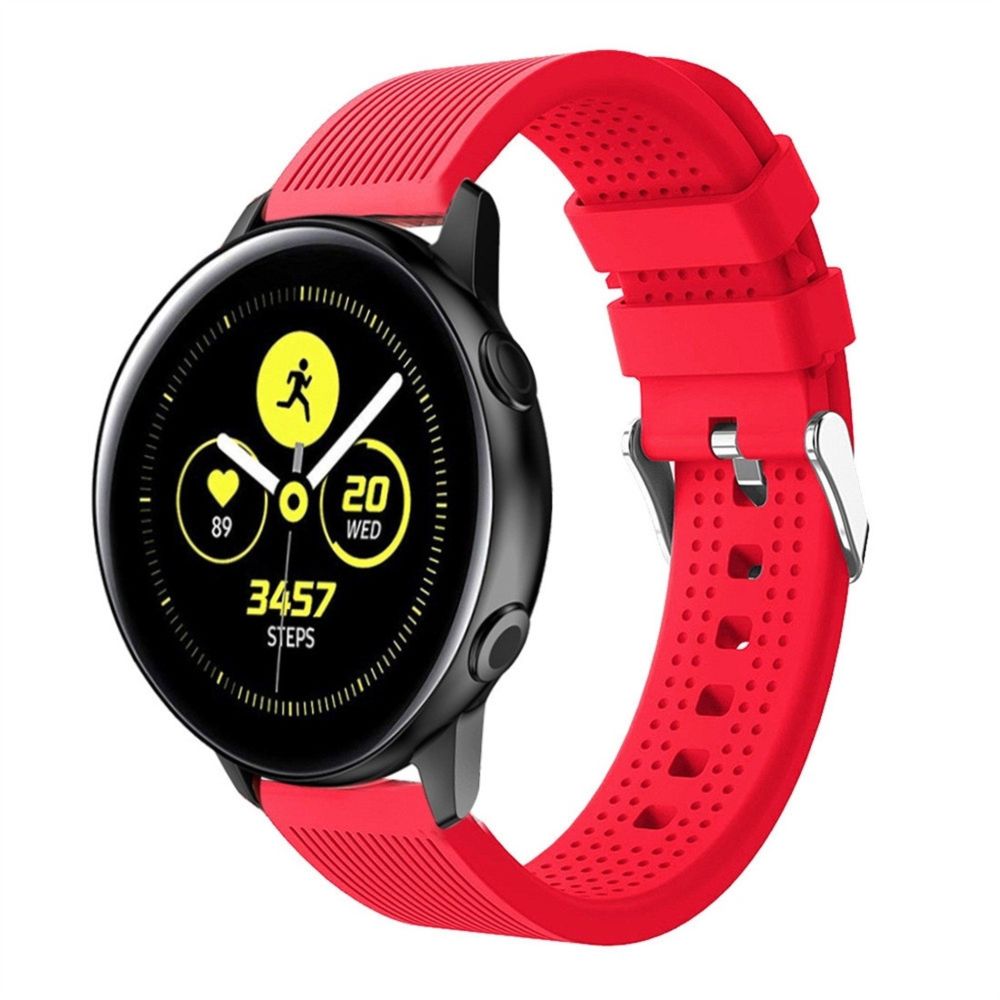 Wewoo - Bracelet pour montre connectée en silicone avec Smartwatch Garmin Vivoactive 3 rouge - Bracelet connecté
