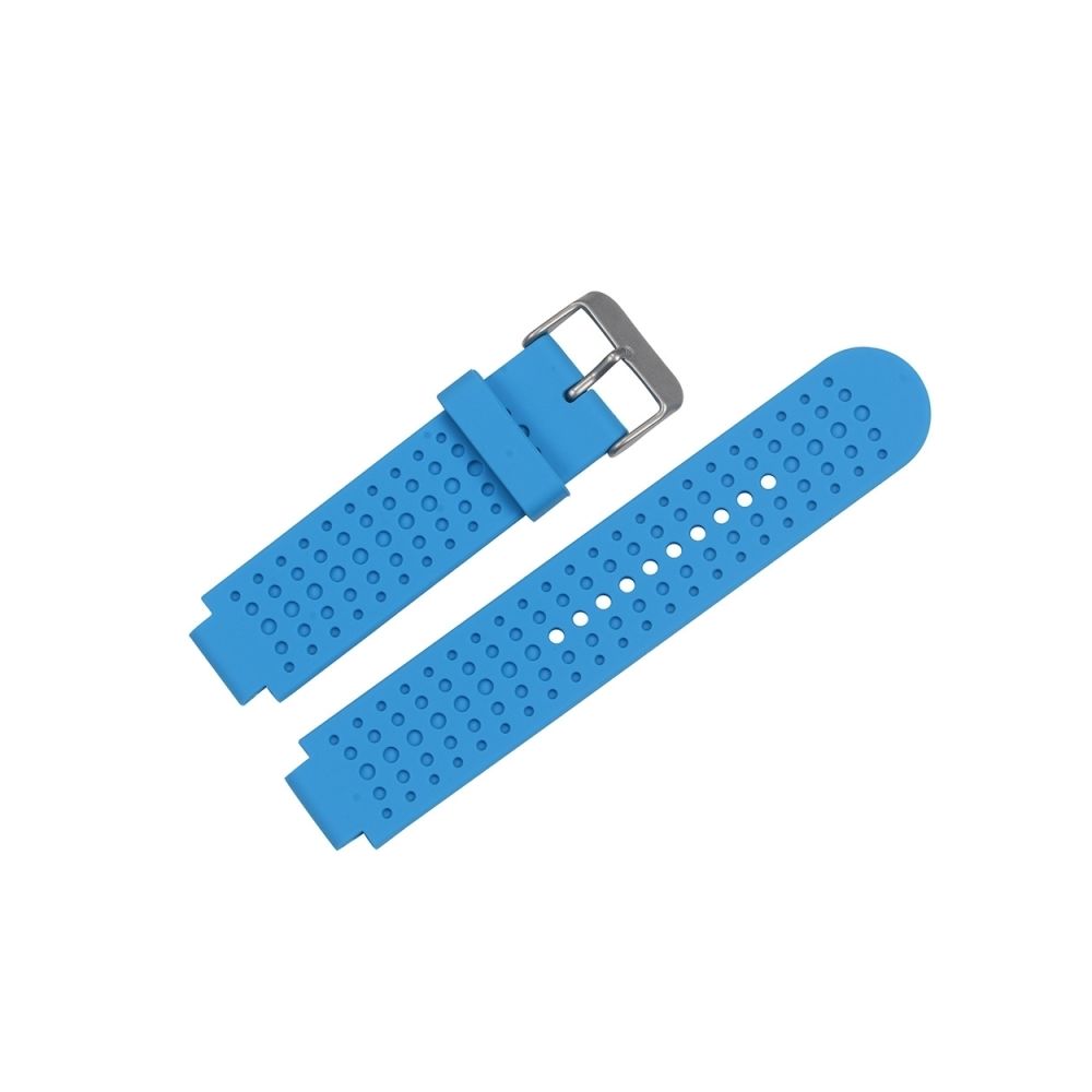 Wewoo - Bracelet pour montre connectée Dragonne ajustable Garmin Forerunner 25 bleu ciel - Bracelet connecté