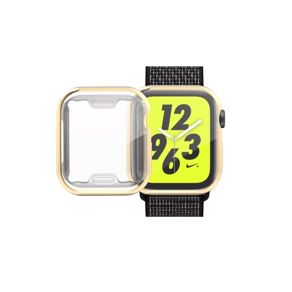 Wewoo - Coque en TPU plaqué pleine couverture pour Apple Watch série 4 40 mm (or) - Accessoires Apple Watch