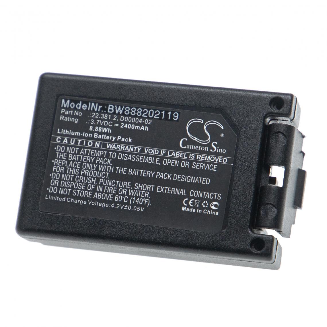 Vhbw - vhbw Batterie remplacement pour Teleradio 22.381.2, D00004-02, M245060 pour télécommande industrielle (2400mAh, 3,7V, Li-ion) - Autre appareil de mesure
