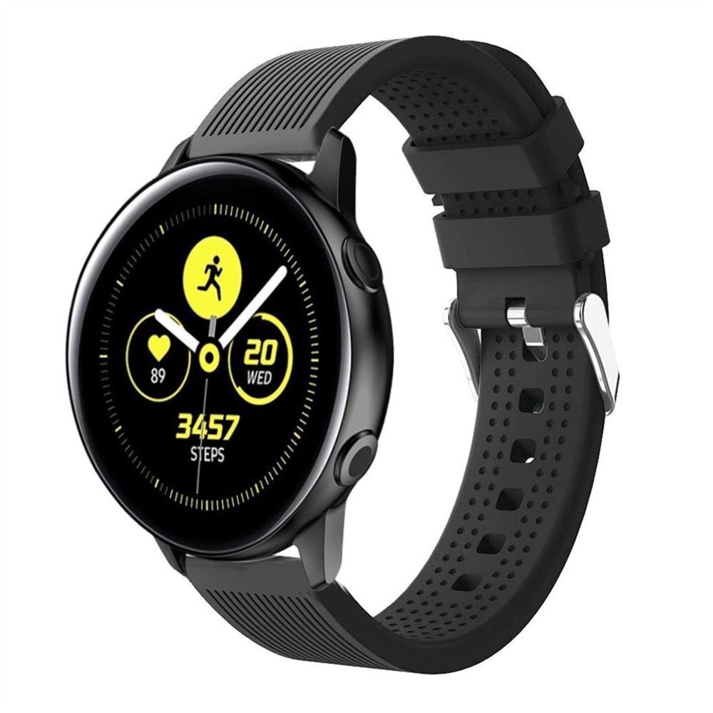 Wewoo - Bracelet pour montre connectée de en silicone Smartwatch Garmin Vivoactive 3 noir - Bracelet connecté