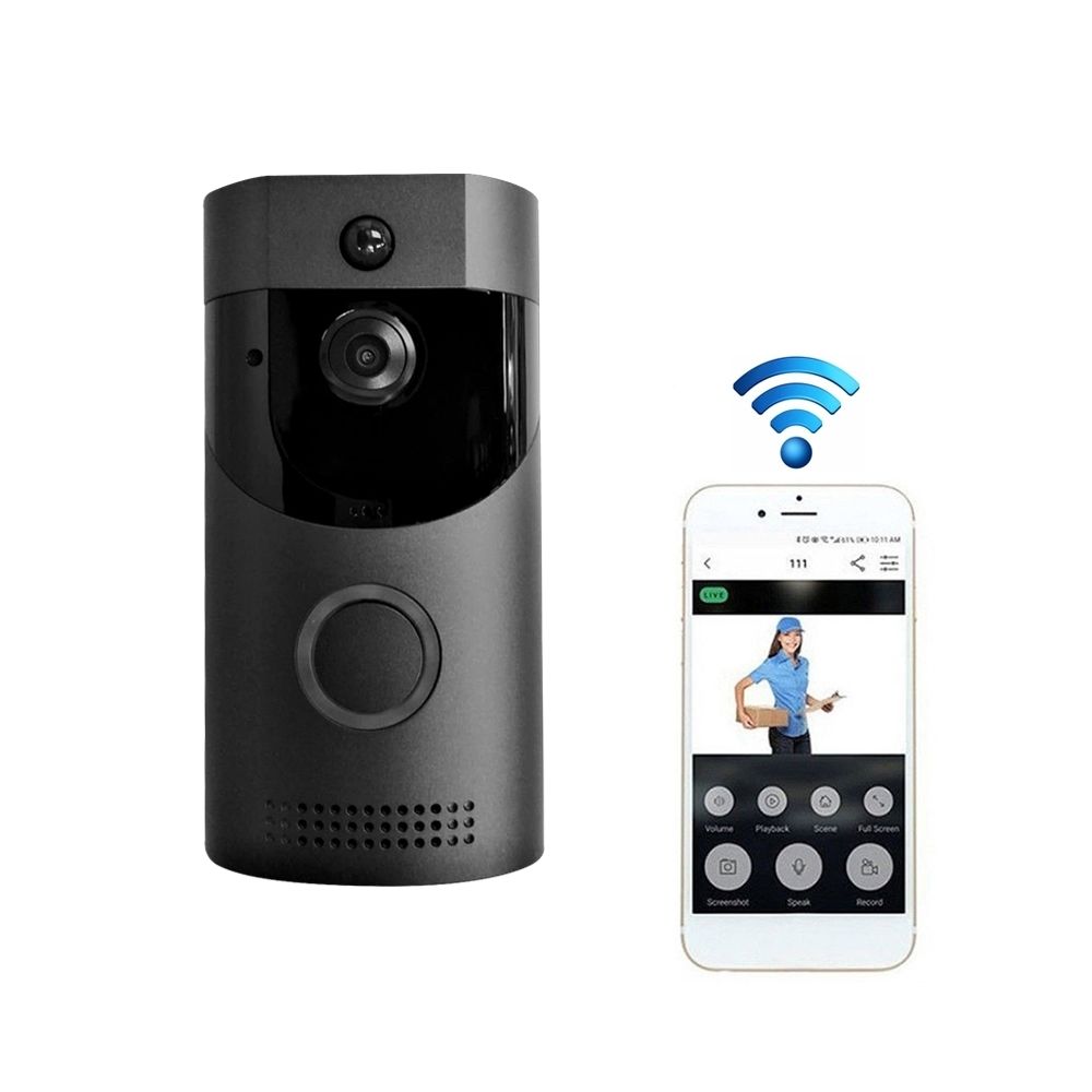 Wewoo - Interphone vidéo 720P 2,4 GHz WiFi faible puissance sonnette sans Bell Dingdong, support de vision nocturne infrarouge / Talk-back / détection PIR - Sonnette et visiophone connecté