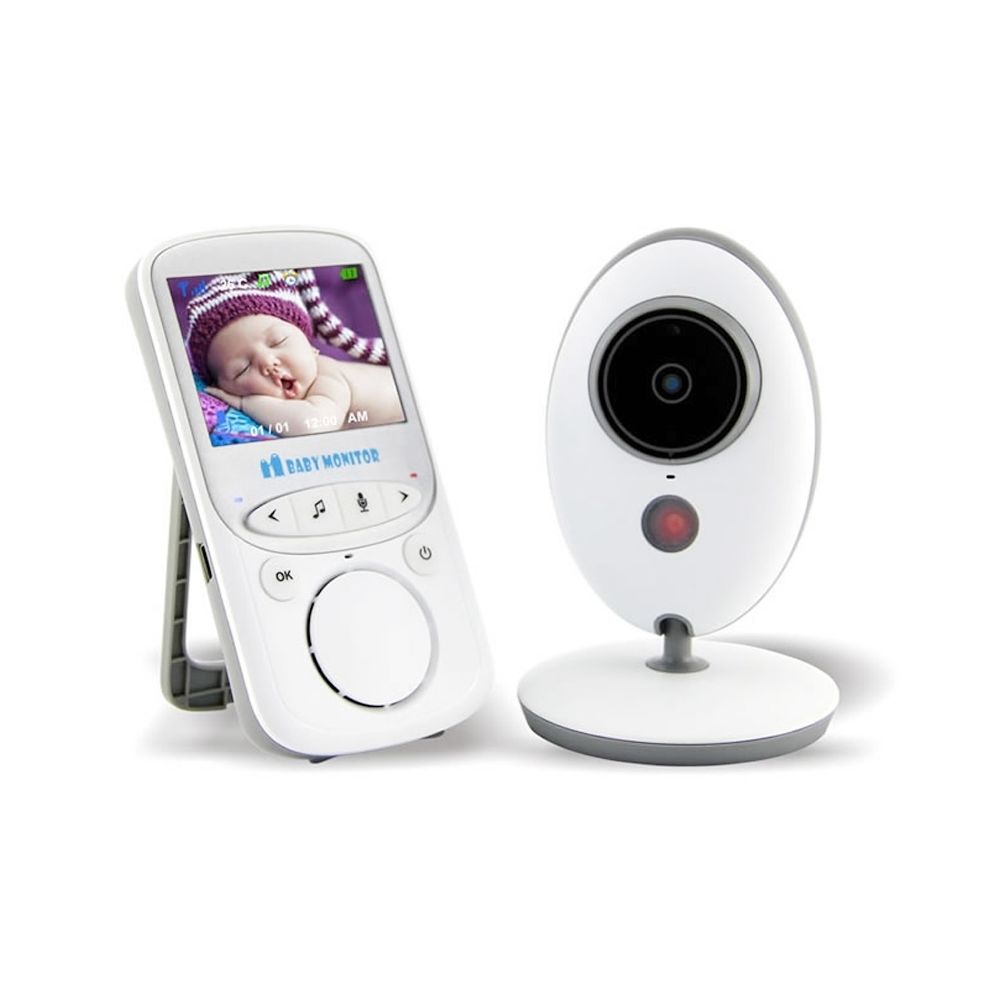Wewoo - Babyphone vidéo Babycam blanc 2,4 pouces LCD 2.4GHz Surveillance sans fil caméra bébé moniteur, soutien à deux voies Talk Back, vision nocturne - Babyphone connecté
