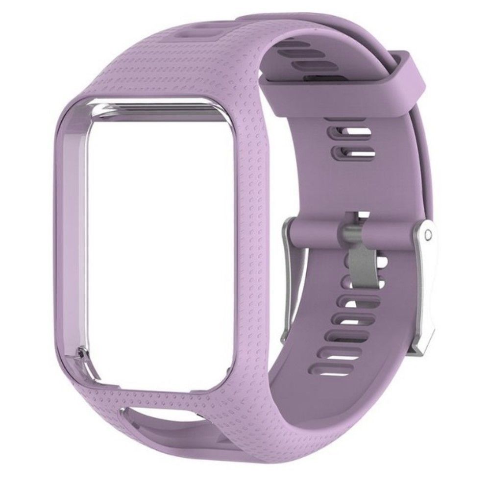 marque generique - Bracelet en silicone souple violet pour votre TomTom Sport Runner 2/3 - Accessoires bracelet connecté