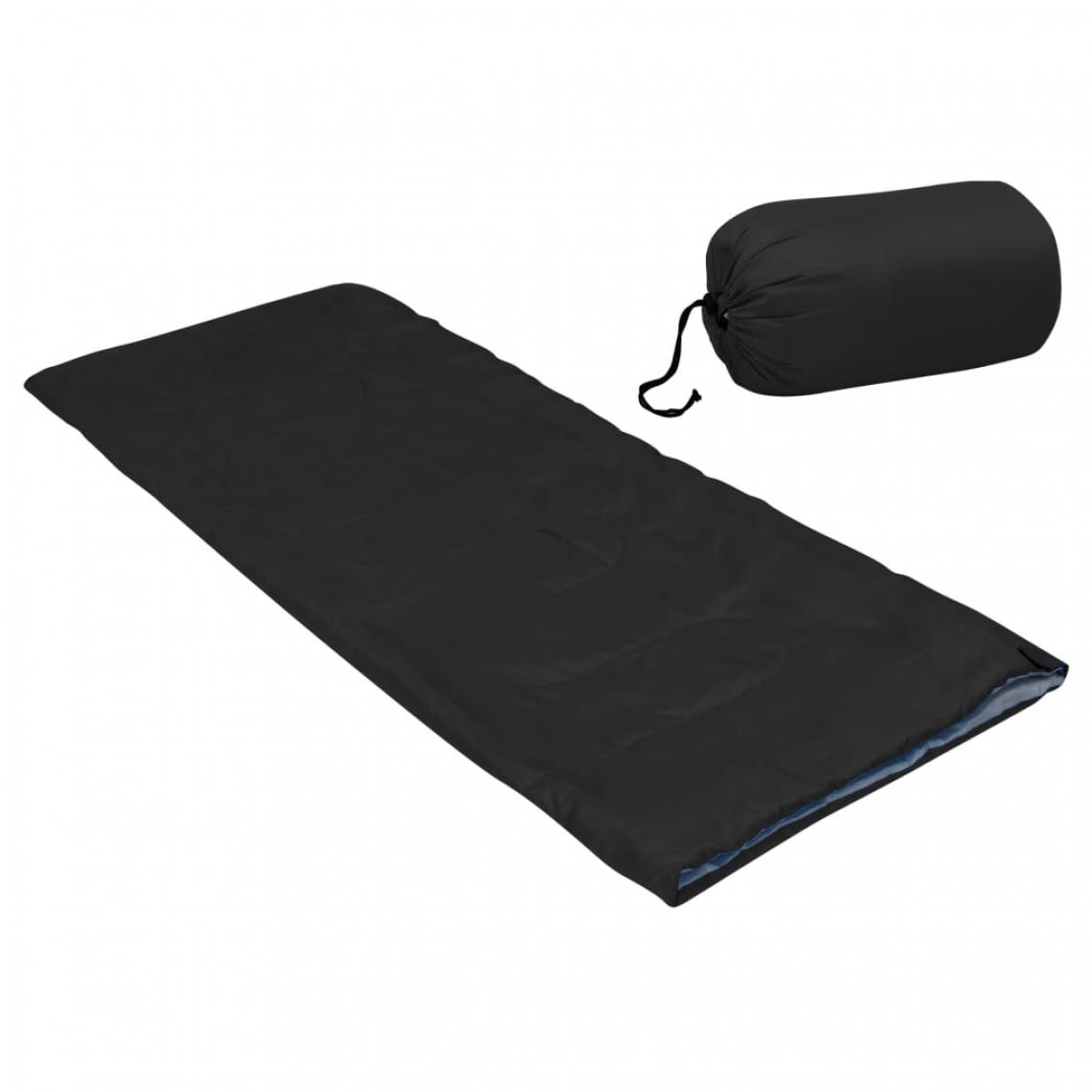 Vidaxl - vidaXL Sac de couchage léger enveloppe pour enfants Noir 670 g 15°C - Accessoires Mobilité électrique
