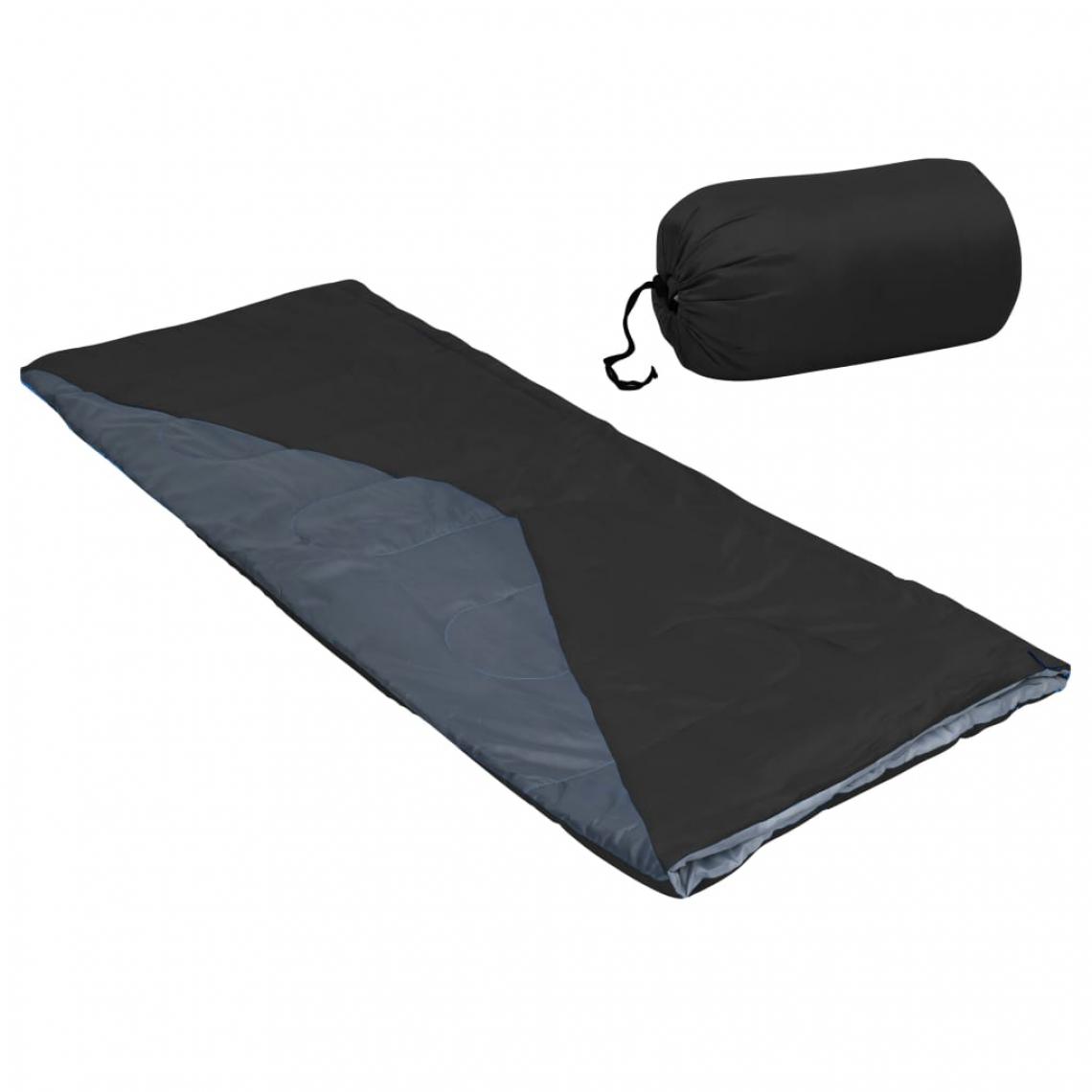 Vidaxl - vidaXL Sacs de couchage type enveloppe 2 pcs Noir 1 100 g 10°C - Accessoires Mobilité électrique