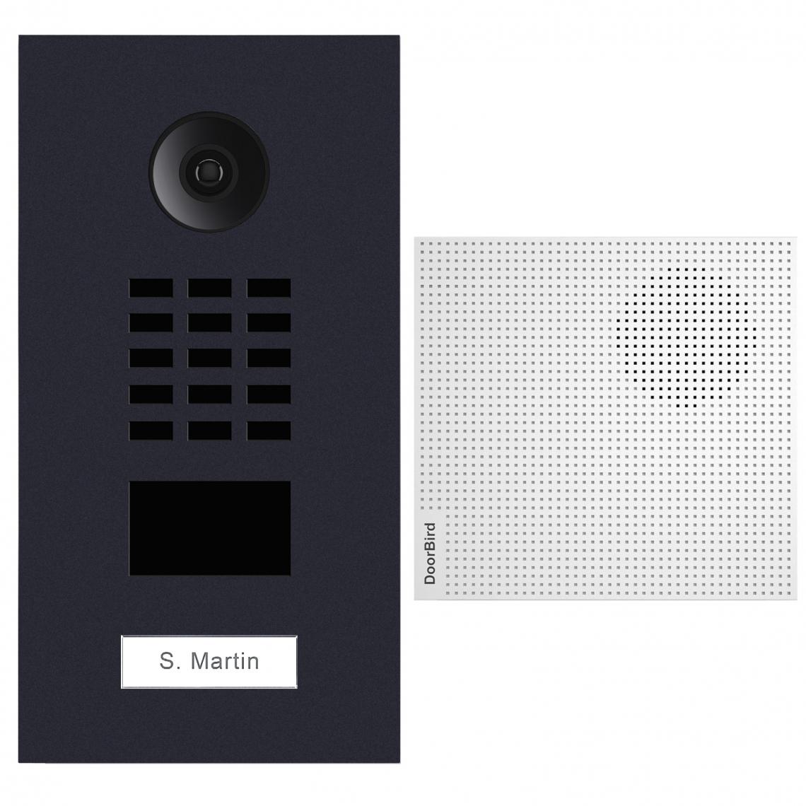 Doorbird - Portier vidéo IP D2101V-RAL7016-V2-EP - Sonnette et visiophone connecté