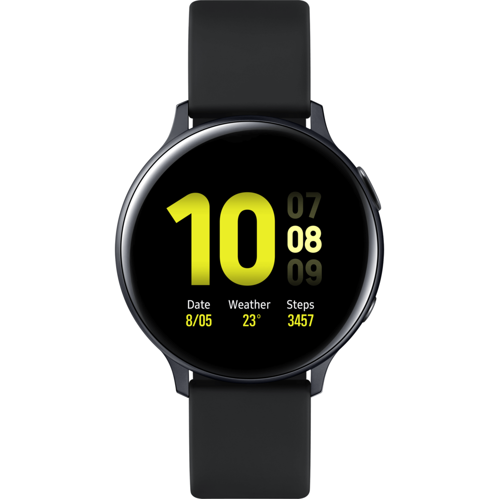 Samsung - Galaxy Watch Active 2 - 44 mm - Alu Noir - Bracelet Noir - Montre connectée