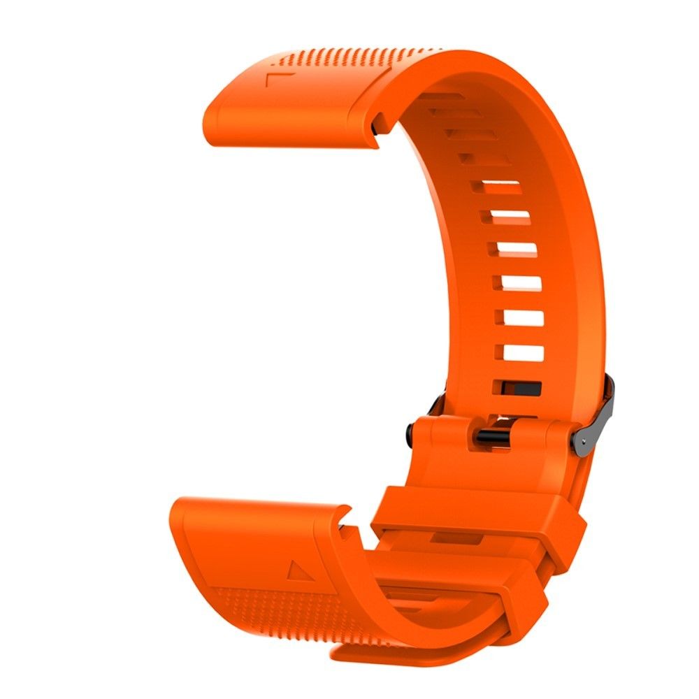 marque generique - Bracelet en silicone souple orange pour votre Garmin Fenix 6X/6X Pro/Fenix 5X/Fenix 5X Plus 26mm - Accessoires bracelet connecté