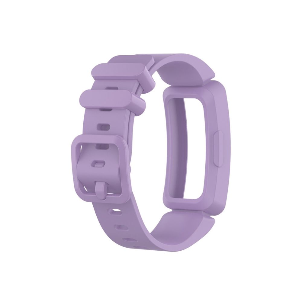 Wewoo - Bracelet pour montre connectée de en silicone Smartwatch Fitbit Inspire HR violet clair - Bracelet connecté